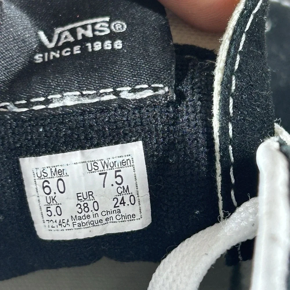 Vans Sk8-Hi Bolt Liquify High Top Sneakers Black Blue White Men 6 / Women 7.5
